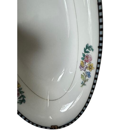 Vintage Sheridan Pattern Relish Dish Elegant Floral Serving Tray Cottage Decor - Picture 4 of 7